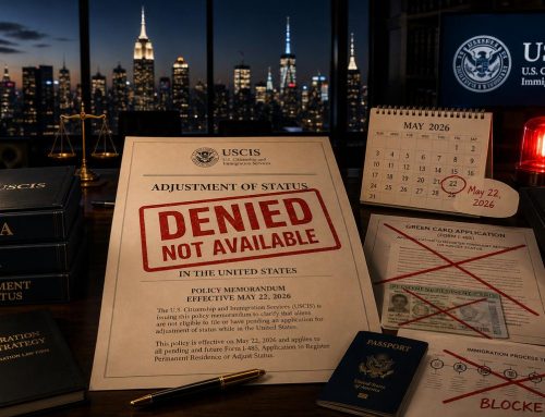 Изменения в миграции в США от 22 мая 2026. Постановление о запрете перехода на Green Card на территории США